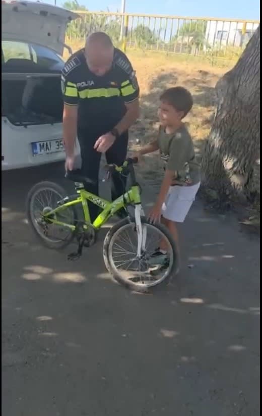 Poliția Dolj recuperează bicicleta dispărută a unui copil din Malu Mare