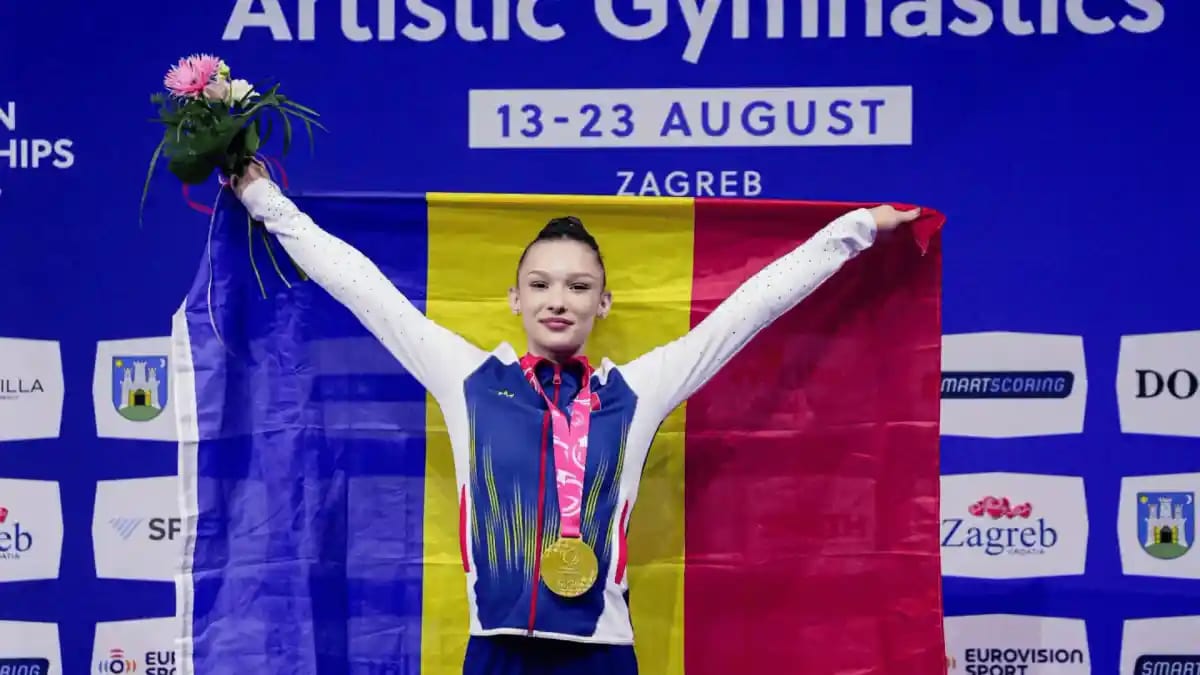 Aniela Tudor a câștigat aurul pentru România la Campionatele Europene de gimnastică de la Zagreb