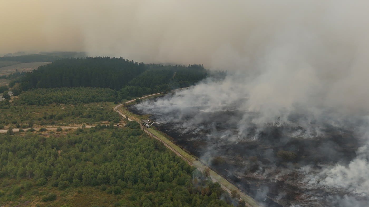 Cel mai mare incendiu de vegetație din Belgia se îndreaptă spre Germania