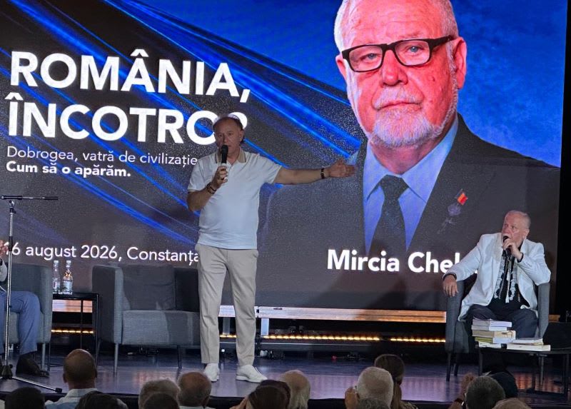 General Mircia Chelaru în timpul dezbaterii despre securitatea Dobrogei General Mircia Chelaru în timpul dezbaterii despre securitatea Dobrogei