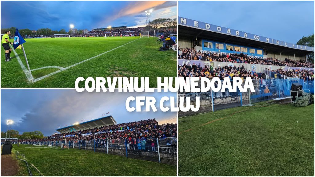 Corvinul Hunedoara învinge CFR Cluj cu 3-0 pe Arena Francisc Neuman
