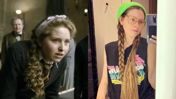Jessie Cave cu păr lung, în studio, în fața camerei Jessie Cave cu păr lung, în studio, în fața camerei