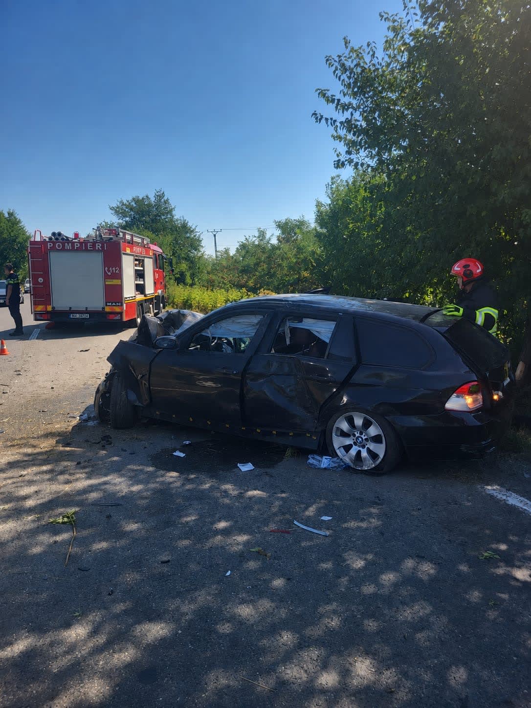 Accident rutier pe DN72 la Dărmănești: două victime și elicopter SMURD solicitat