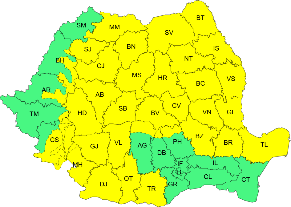 Vânt puternic și copaci rupți în Sălaj, România Vânt puternic și copaci rupți în Sălaj, România