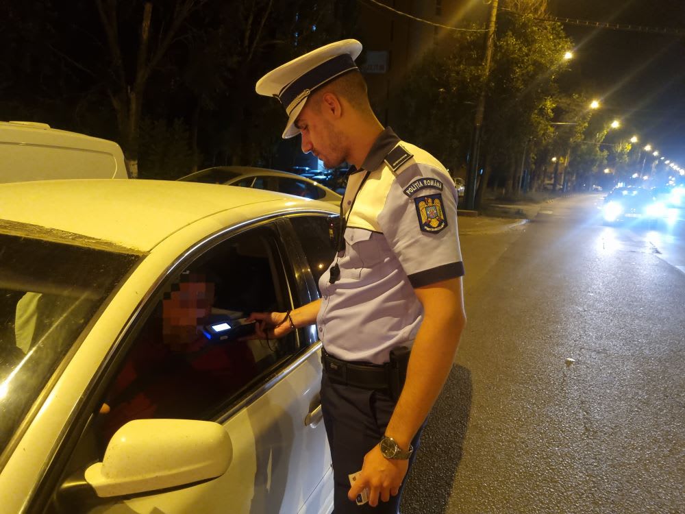 Polițiști rutieri constănțeni în acțiune pe șosea