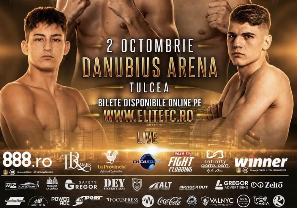 Luptători în ring la evenimentul E.F.C. în arena din Tulcea Luptători în ring la evenimentul E.F.C. în arena din Tulcea
