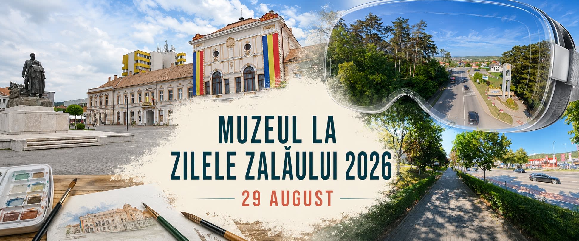 Copii și părinți participând la activități interactive în zona pietonală Zalău Copii și părinți participând la activități interactive în zona pietonală Zalău