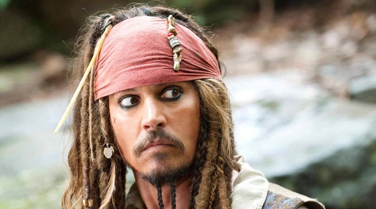 Johnny Depp în rolul Jack Sparrow pe marele ecran
