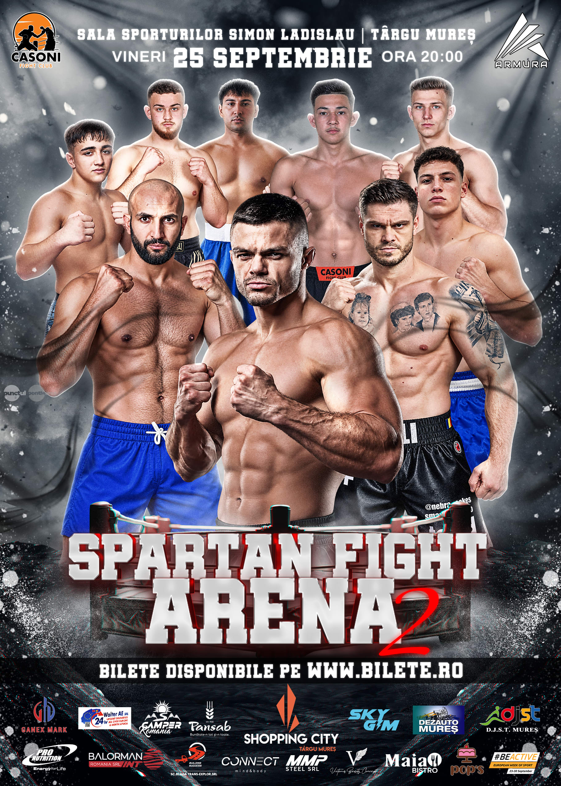 Gală internațională de kickboxing la Târgu Mureș pe 25 septembrie cu sportivi din China și Europa
