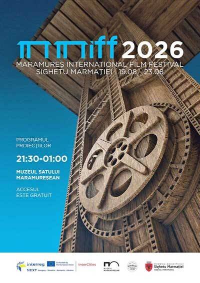 Proiecție de film în aer liber în Sighetu Marmației Proiecție de film în aer liber în Sighetu Marmației