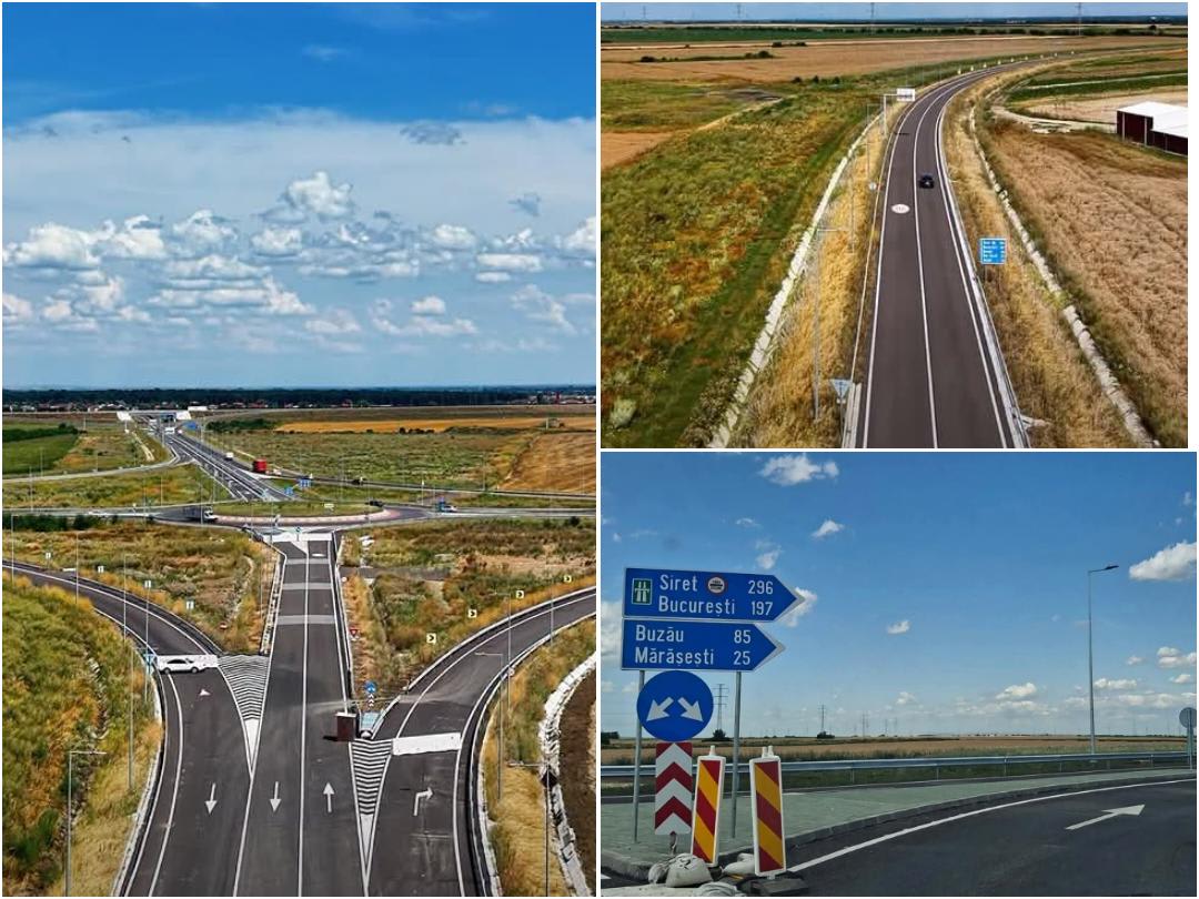 Noul drum de legătură deschis în Focșani, trafic rutier Noul drum de legătură deschis în Focșani, trafic rutier