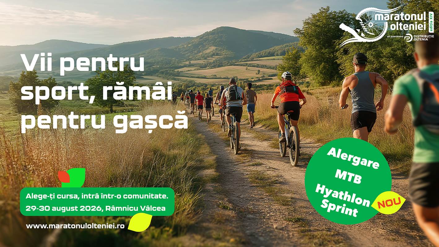 Maratonul Olteniei 2026 va aduce sport și solidaritate la Râmnicu Vâlcea
