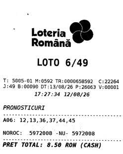 O femeie din Oradea a câștigat marele premiu la Loto 6/49 după alegere întâmplătoare