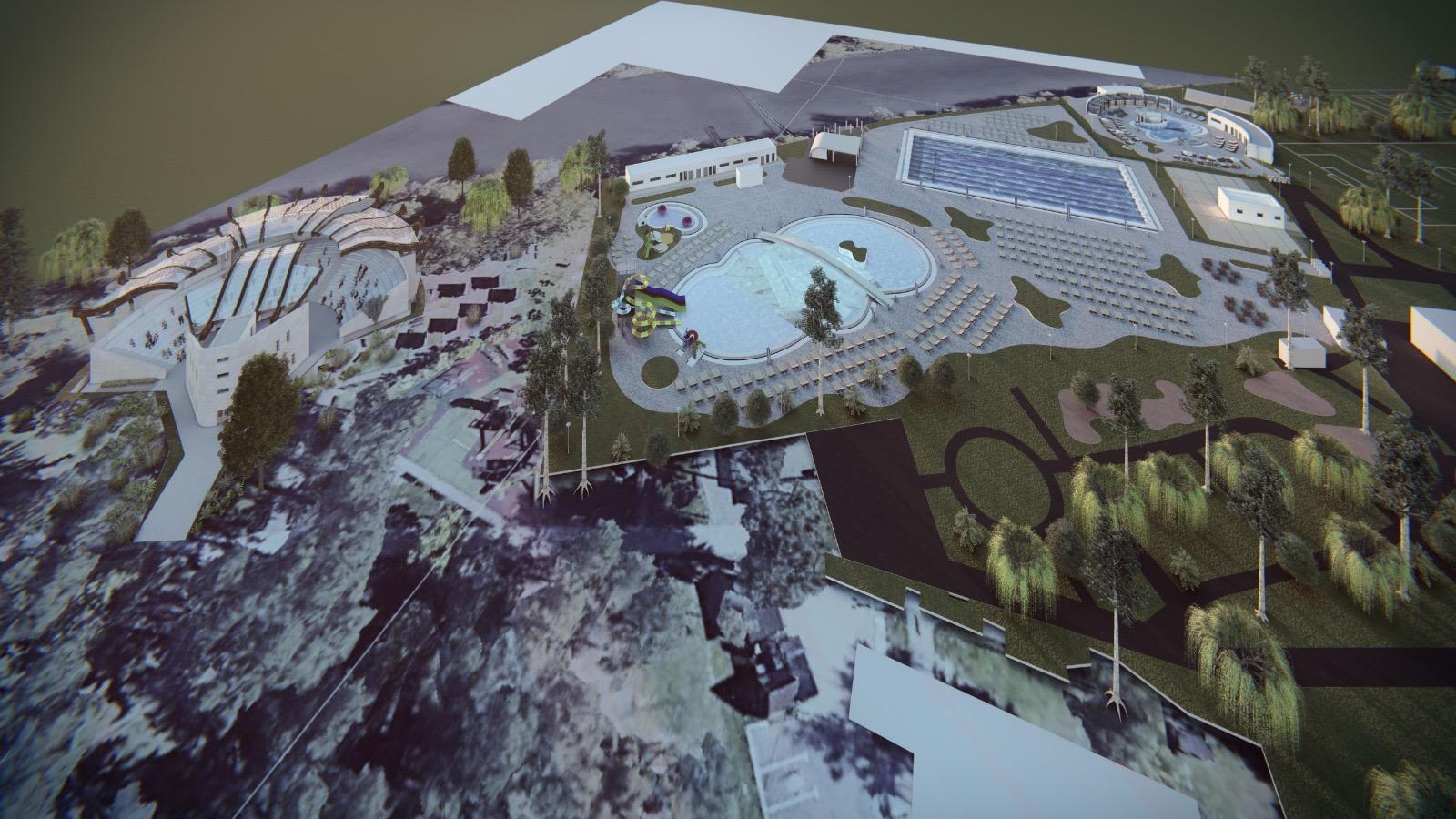 Ștrandul Municipal din Piatra-Neamț în reconstrucție Ștrandul Municipal din Piatra-Neamț în reconstrucție
