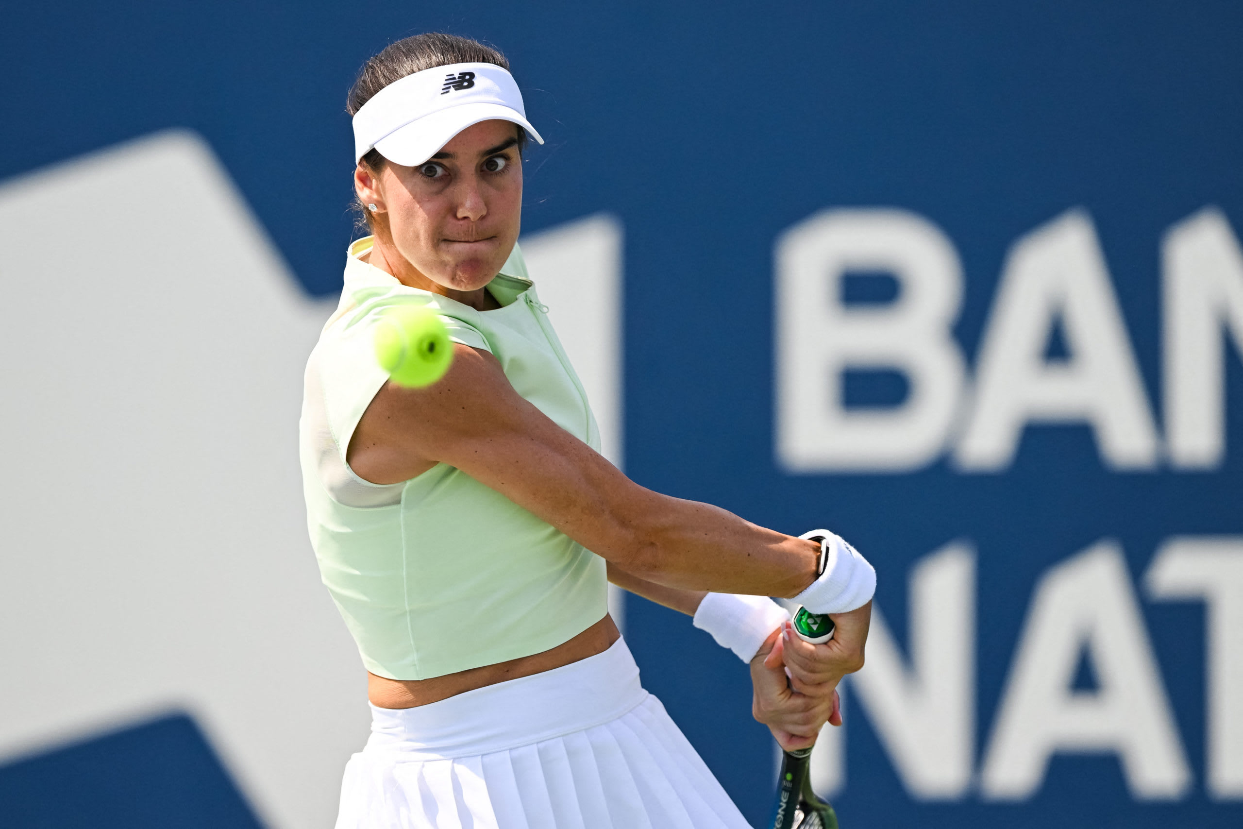 Sorana Cîrstea în timpul meciului de tenis la Cincinnati Sorana Cîrstea în timpul meciului de tenis la Cincinnati