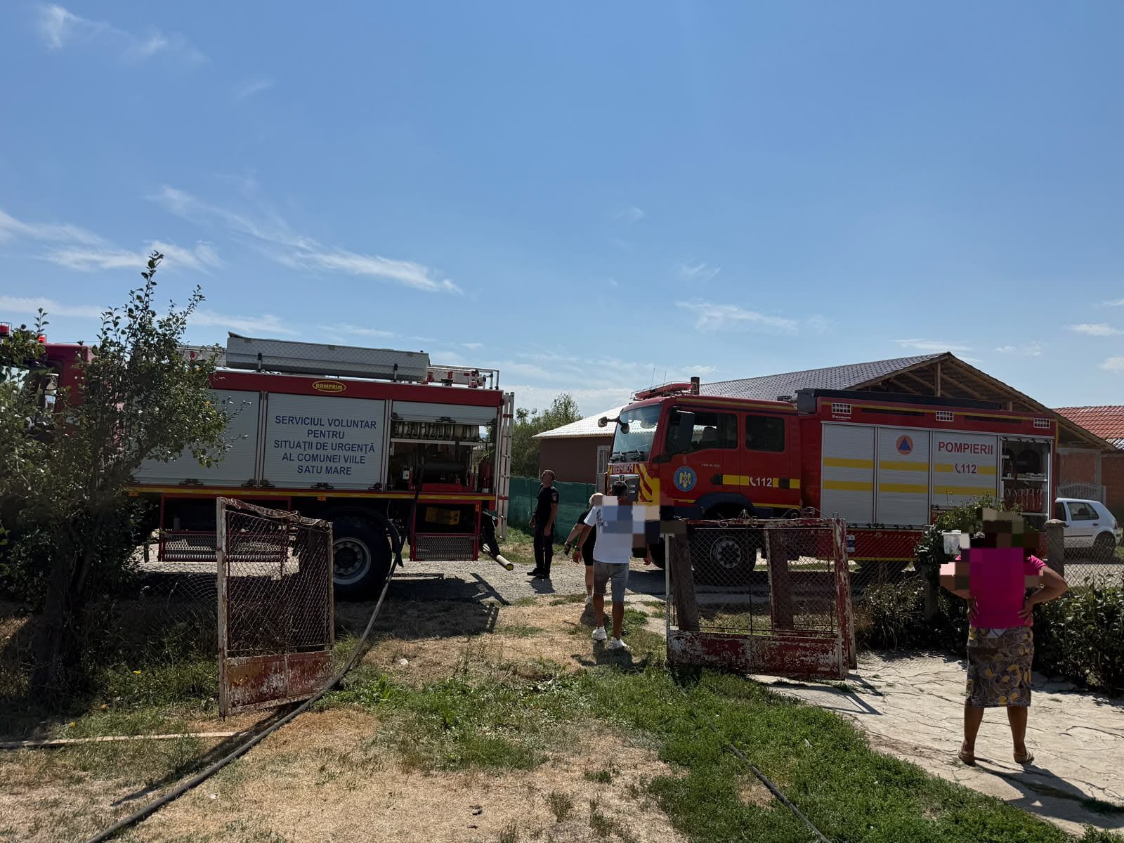 Mai multe incendii în județul Satu Mare, pompierii au intervenit la Carei, Vama și Tătărăști