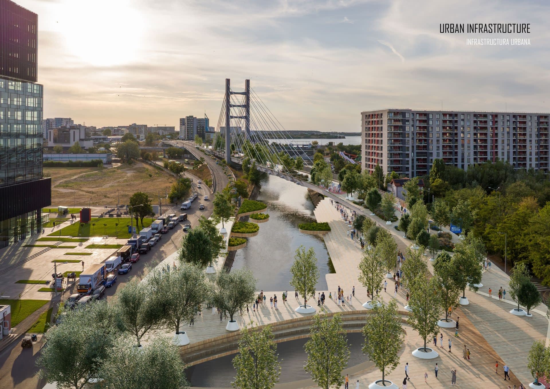 Lucrări de regenerare a malurilor Dâmboviței în București Lucrări de regenerare a malurilor Dâmboviței în București