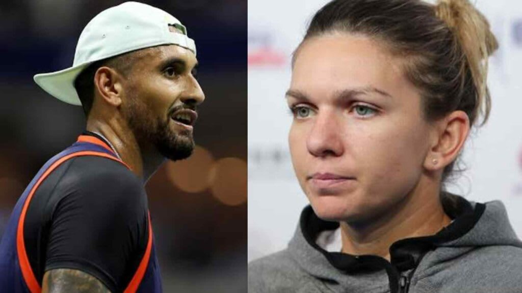 Simona Halep și Nick Kyrgios în context sportiv Simona Halep și Nick Kyrgios în context sportiv