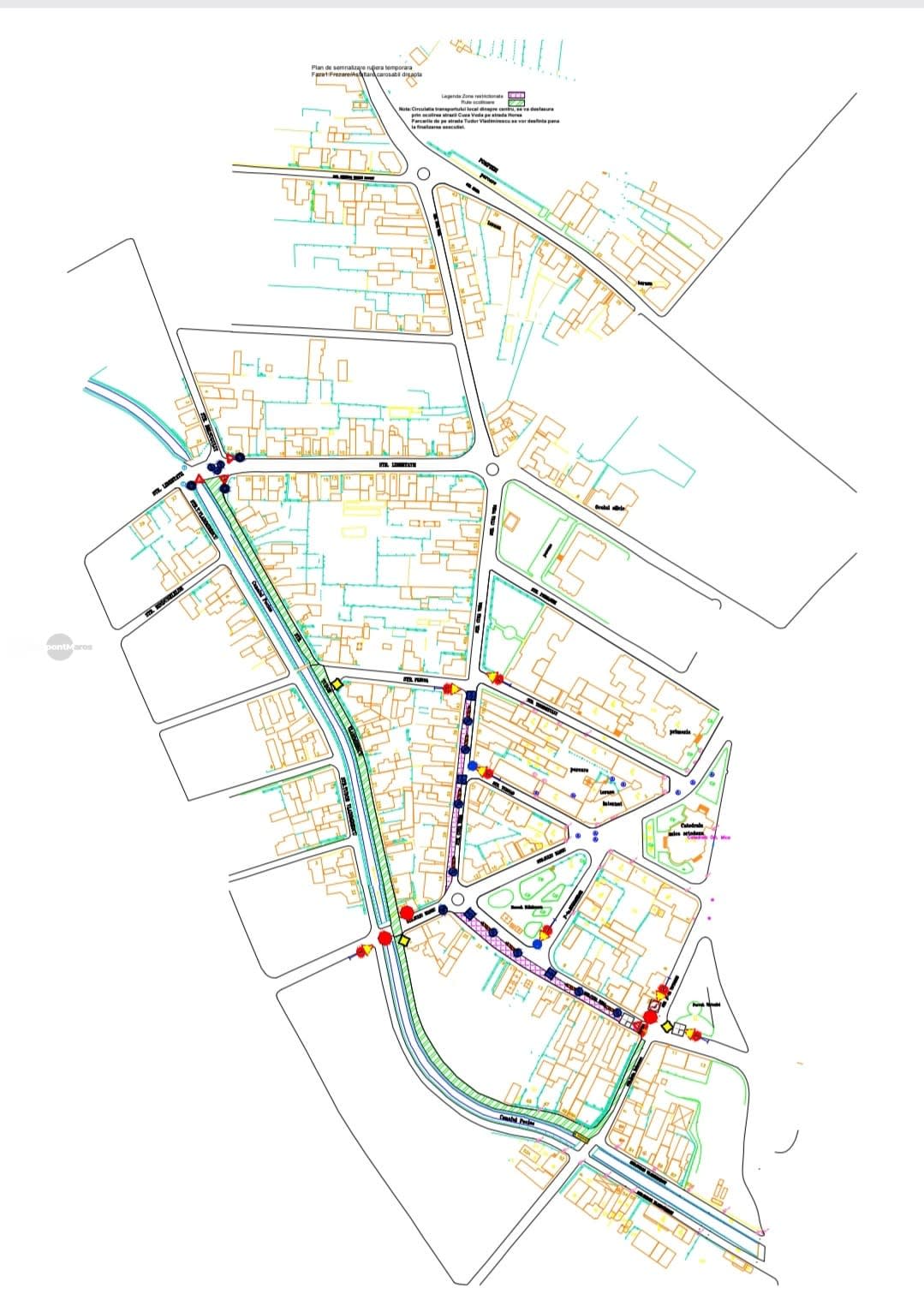 Lucrări de modernizare pe strada Cuza Vodă din Târgu Mureș Lucrări de modernizare pe strada Cuza Vodă din Târgu Mureș