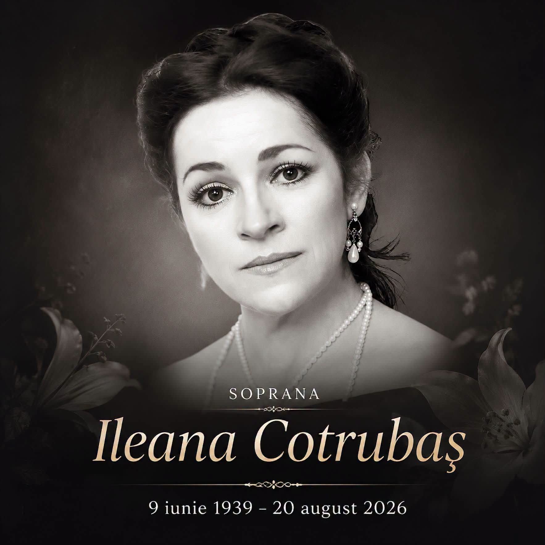Portret al Ileanei Cotrubaș în scenă de operă Portret al Ileanei Cotrubaș în scenă de operă