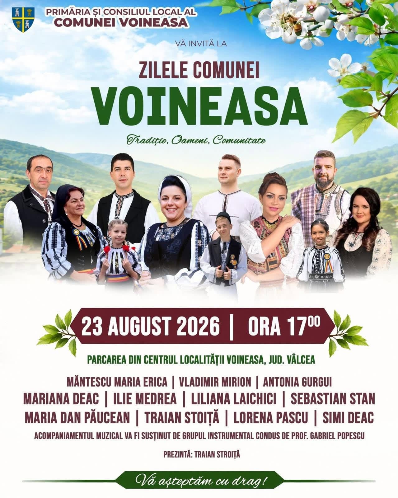 Artiști și spectatori la Zilele Comunei Voineasa 2026 Artiști și spectatori la Zilele Comunei Voineasa 2026
