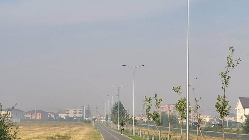 Fumul provenit din incendii de vegetație din Serbia a revenit în Timișoara, avertizează pneumologul prof. dr. Cristian Oancea