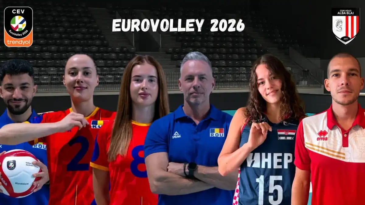 Volei Alba Blaj are șase reprezentanți la EuroVolley 2026: Când începe competiția