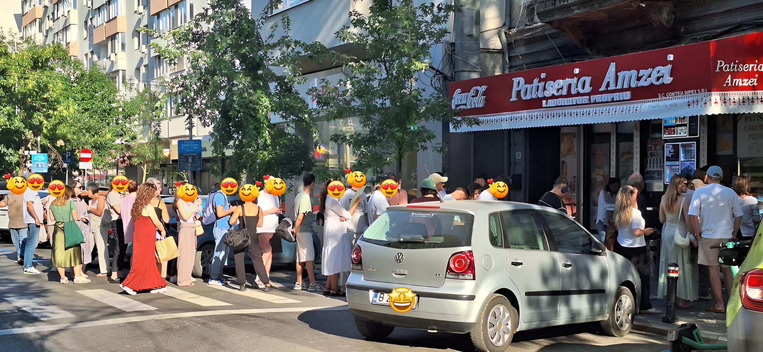 Edmond Niculușcă de la Mița Biciclista provoacă cozi uriașe la Patiseria Amzei cu ironia despre merdenele