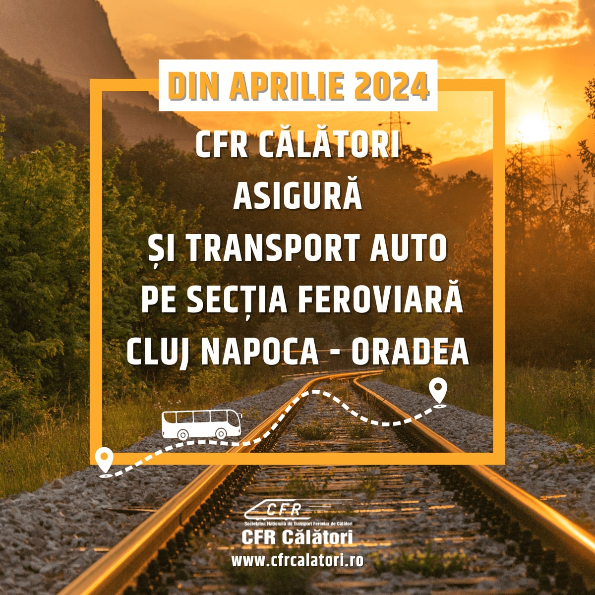 CFR Oradea a anunțat închideri totale și parțiale ale circulației între 24-26 august 2026