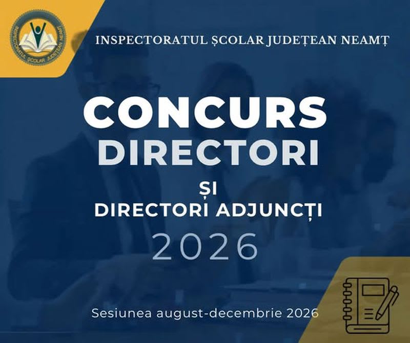 Concurs directori învățământ 2026 Concurs directori învățământ 2026