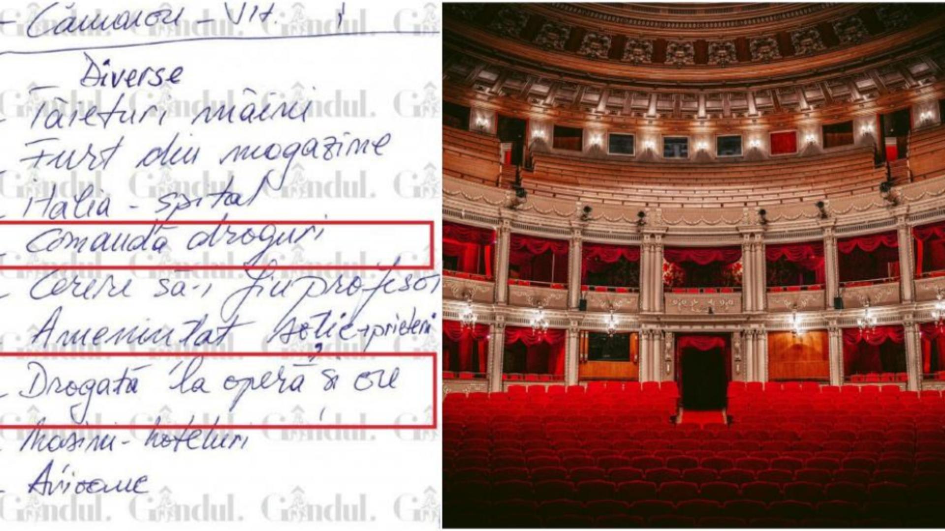 Scene din teatru cu balerine și actori în scenă Scene din teatru cu balerine și actori în scenă
