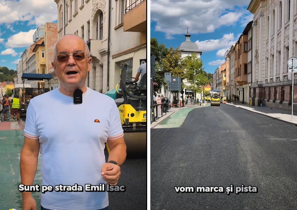 Lucrări de asfaltare pe strada Emil Isac din Cluj-Napoca Lucrări de asfaltare pe strada Emil Isac din Cluj-Napoca