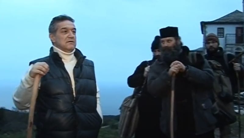 Gheorghe Becali a împărțit 3 milioane de dolari cash la Muntele Athos