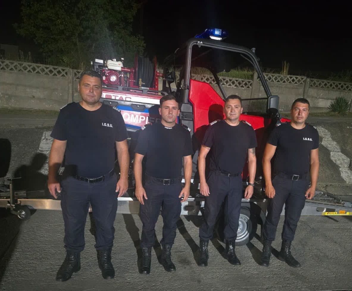 Patru pompieri din Sălaj, trimiși în Serbia pentru stingerea incendiilor de pădure