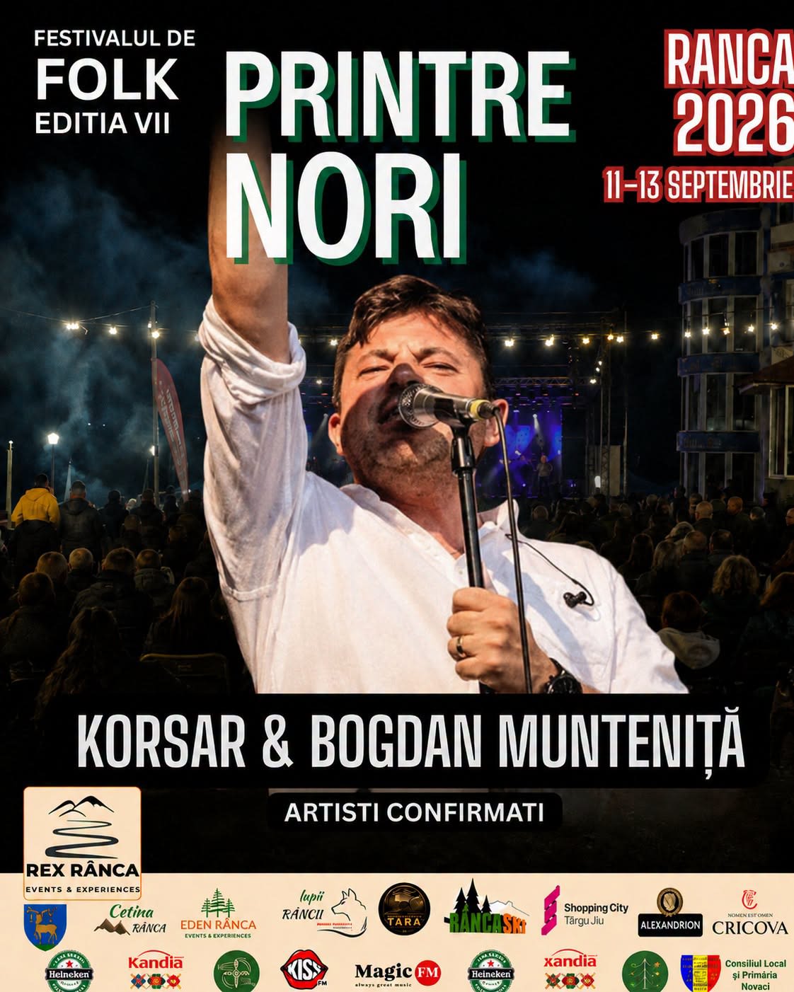 Festivalul Folk «Printre Nori» se va desfășura la Rânca în septembrie 2026, cu pachet de 800 lei și activități multiple