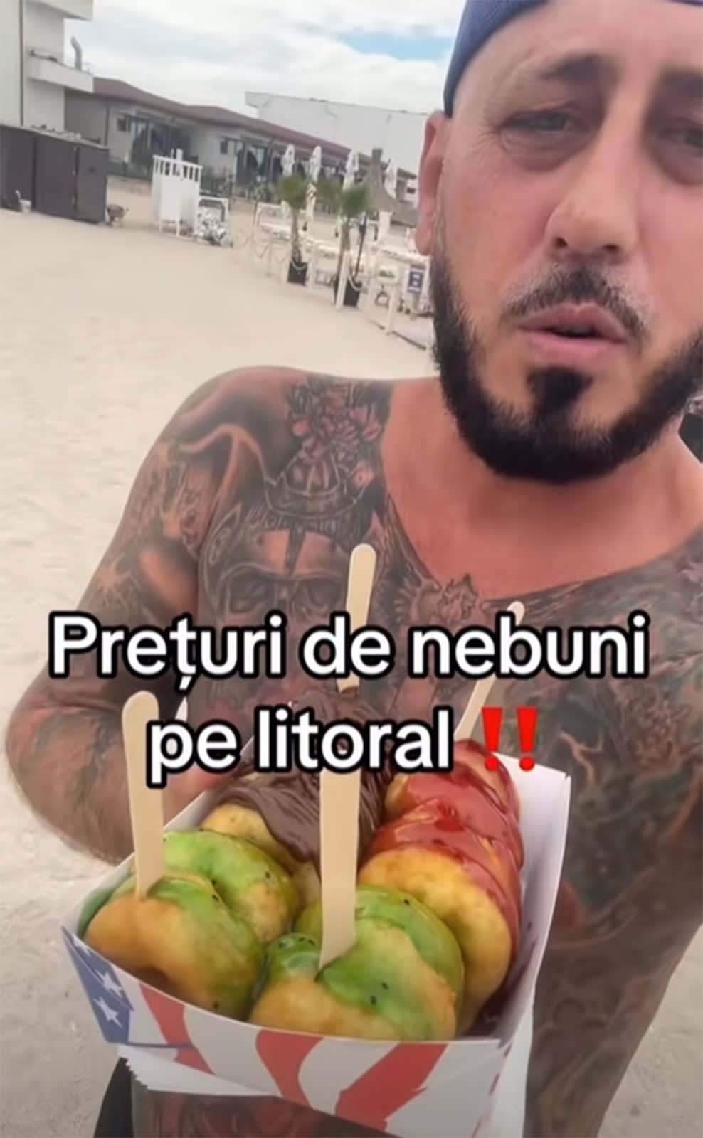 Un tânăr din Craiova plătește 120 de lei pentru șase gogoși pe plaja din Mamaia