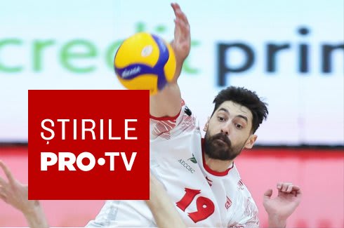 Echipa de volei CS Dinamo București în timpul unui meci oficial Echipa de volei CS Dinamo București în timpul unui meci oficial