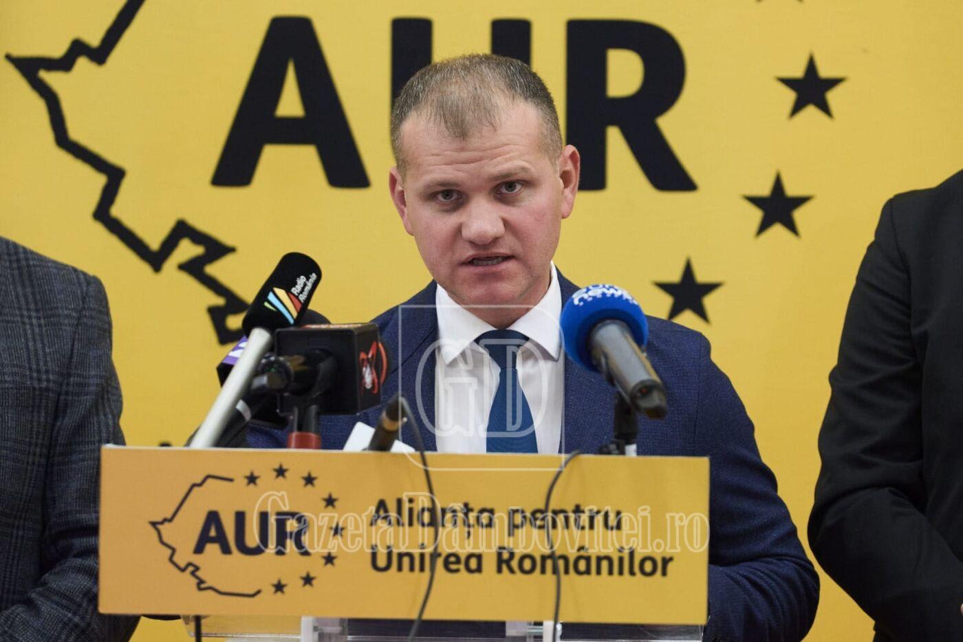 Valeriu Munteanu a anunțat că grupul AUR va vota împotriva legii hidrogenului verde din cauza lipsei unui studiu de impact