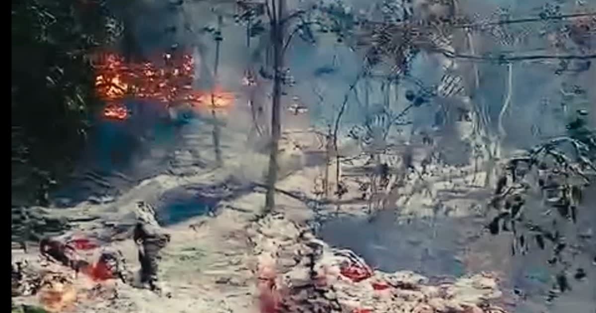 Incendiu de pădure în Tulcea, lângă Plauru, provocat de explozia unei drone