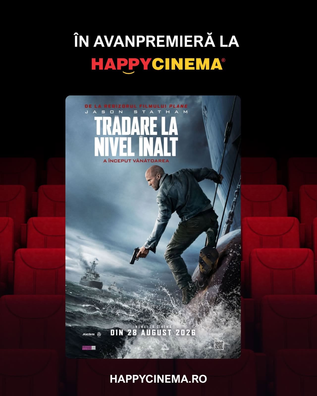 Sala de cinema Happy Cinema Vaslui, afiș cu filme de vacanță Sala de cinema Happy Cinema Vaslui, afiș cu filme de vacanță