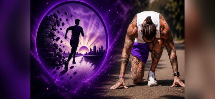 Sportivi participând la cursa de ștafetă în Timișoara