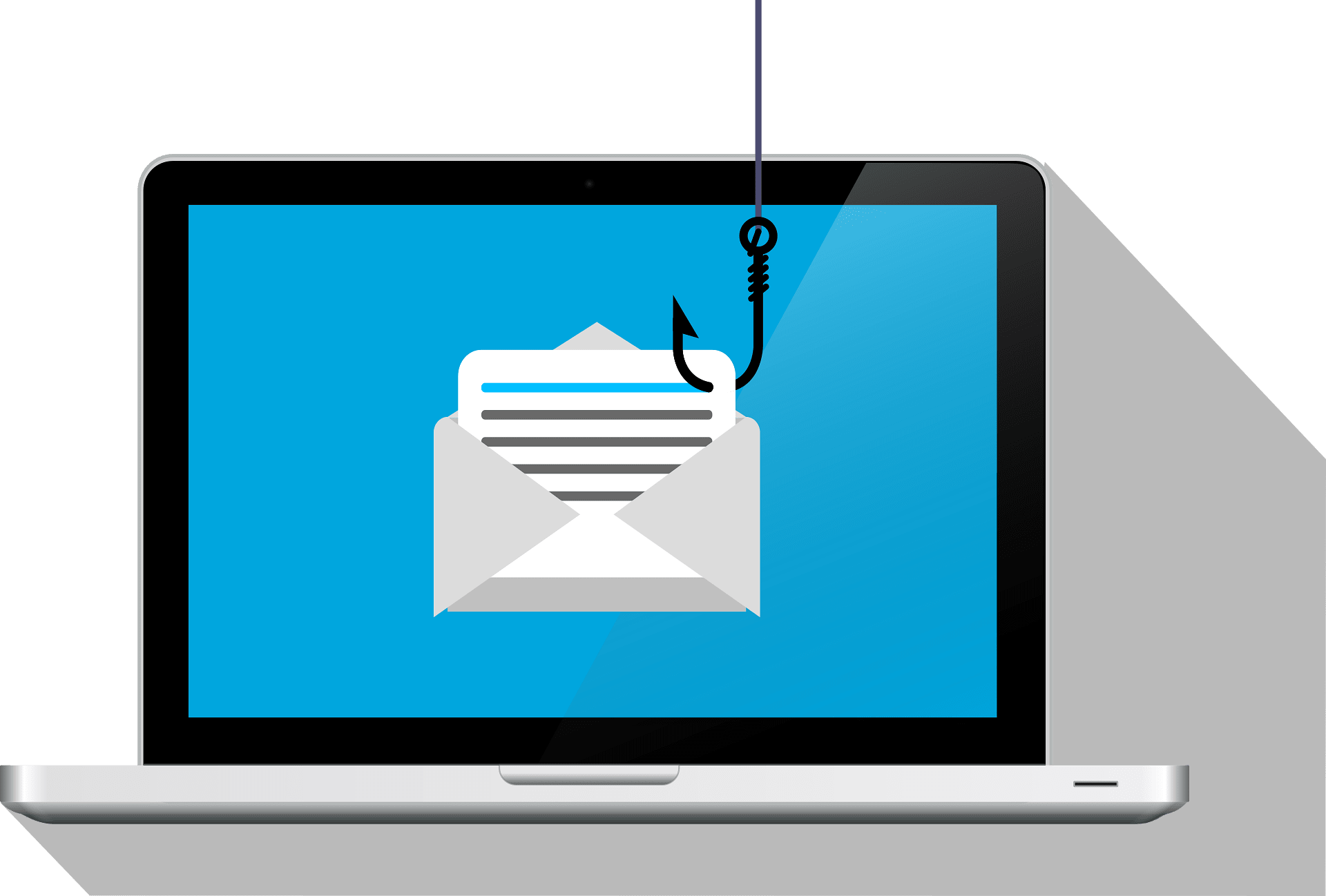 Echipament de securitate cibernetică și mesaj phishing pe ecran Echipament de securitate cibernetică și mesaj phishing pe ecran