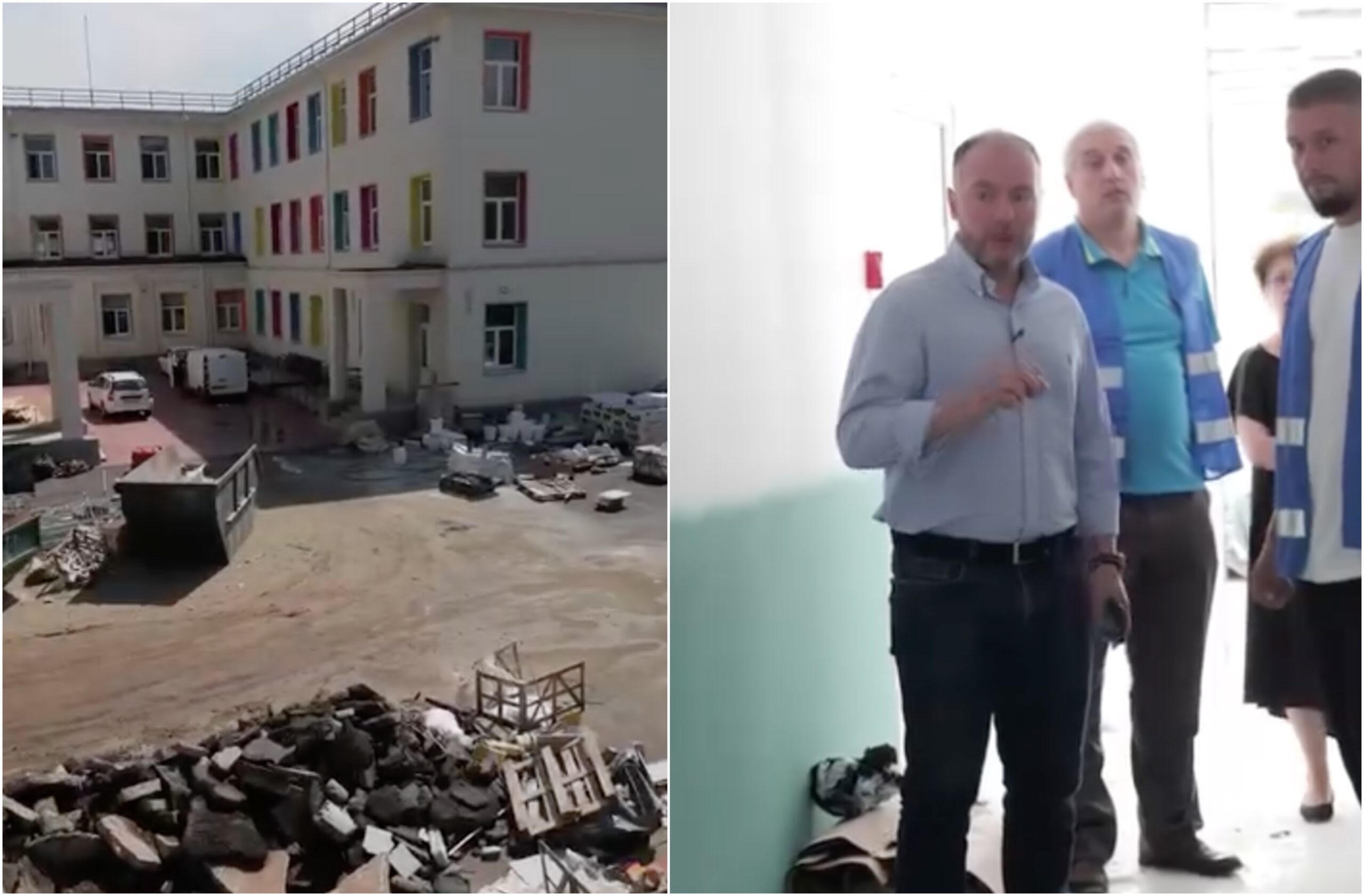 Molozul de la Școala Maria Rosetti din S2 nu știe că pe 7 septembrie încep cursurile. Hopincă a cerut trei schimburi și a comandat teren de sport