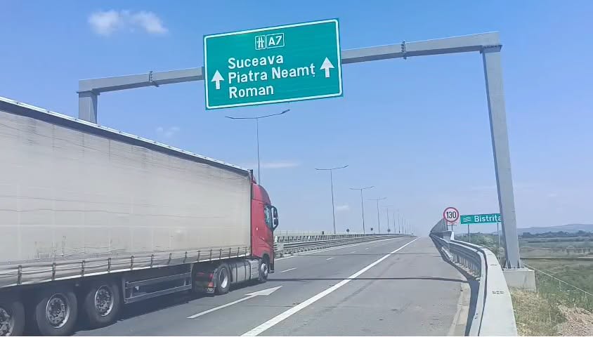 Autostrada A7 în apropiere de Bacău, șantier finalizare Autostrada A7 în apropiere de Bacău, șantier finalizare
