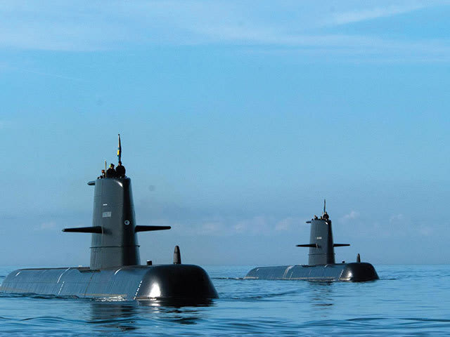 Lansare fregată poloneză în Marea Baltică, șantier naval Gdynia Lansare fregată poloneză în Marea Baltică, șantier naval Gdynia