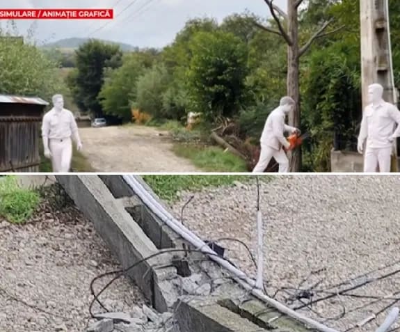 (FOTO) Detalii noi despre tragedia de la Bârsănești, lângă Onești. Cum a ajuns stâlpul peste bărbatul de 60 de ani care s-a stins din viață