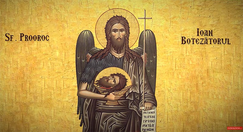 Icona Sfântul Ioan Botezătorul decapitat, simbol al moralității și secularizării Icona Sfântul Ioan Botezătorul decapitat, simbol al moralității și secularizării