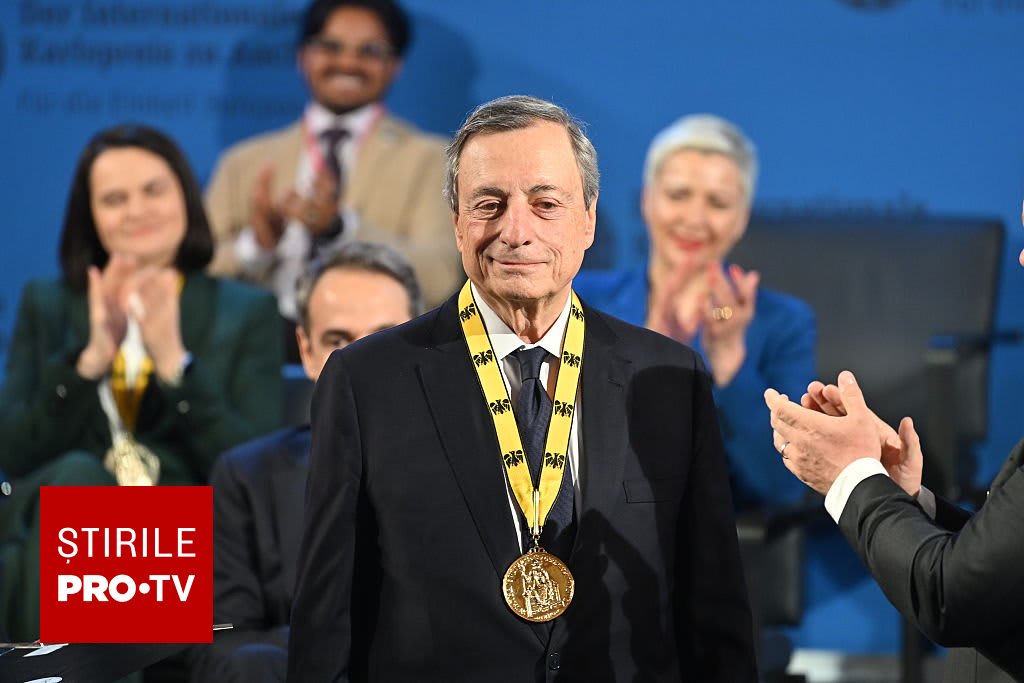 Mario Draghi la conferință Mario Draghi la conferință