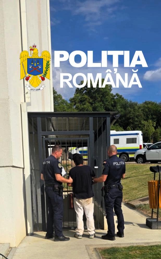Polițiști în acțiune la gara Jibou, România Polițiști în acțiune la gara Jibou, România