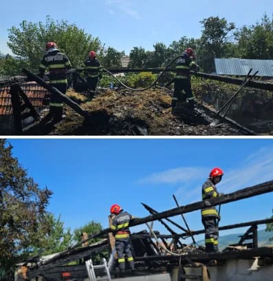 NEWS ALERT: (FOTO) Tragedie în Comănești. Un bărbat a fost găsit mort după un incendiu izbucnit la o casă! Două femei au suferit atacuri de panică